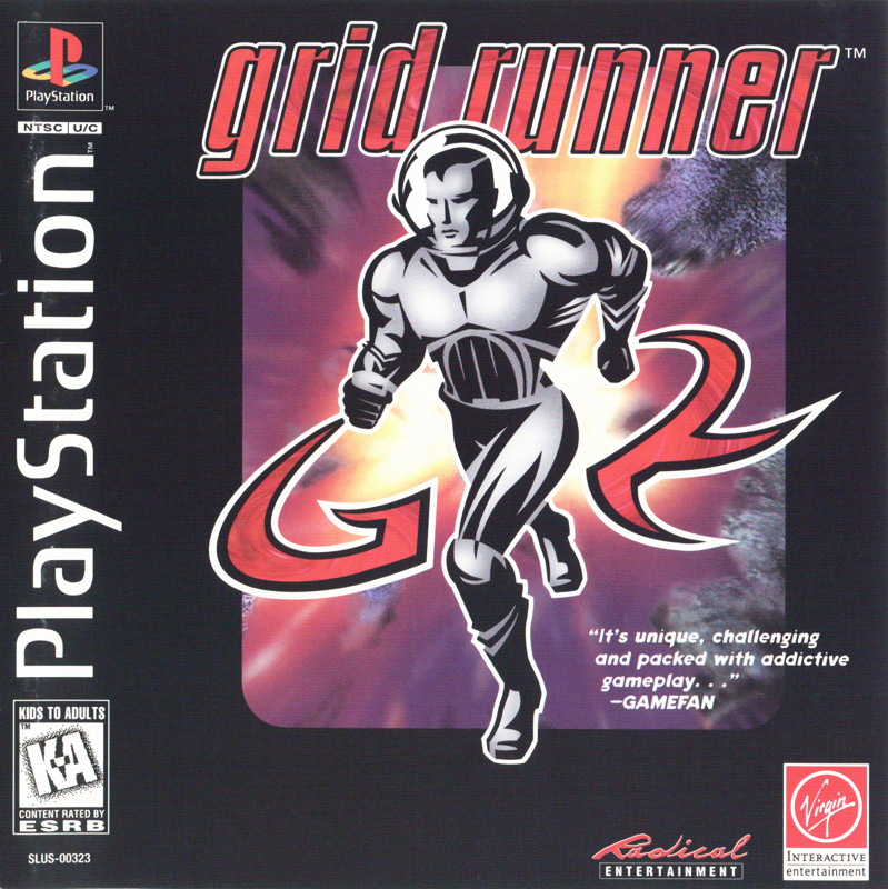 Grid Runner box art for Playstation